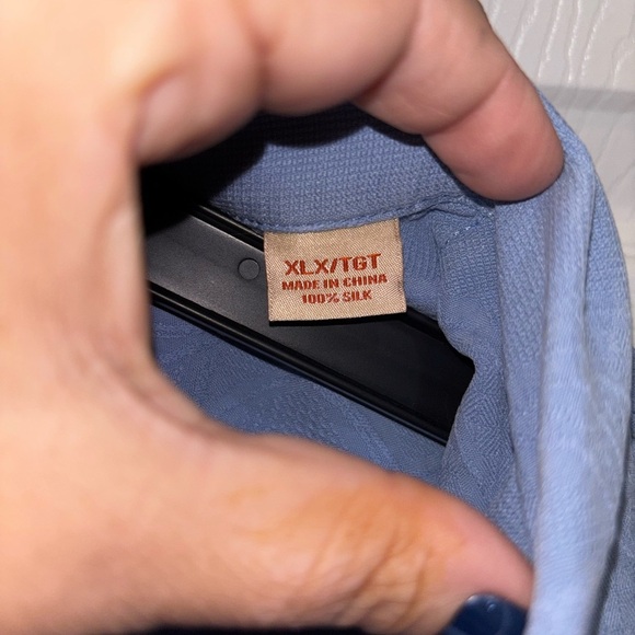 SILK 100% Tommy Bahama Short Sleeve Button Down SZ XL​ - Picture 7 of 7